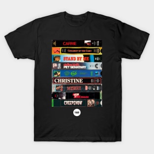 Stephen King VHS stack T-Shirt